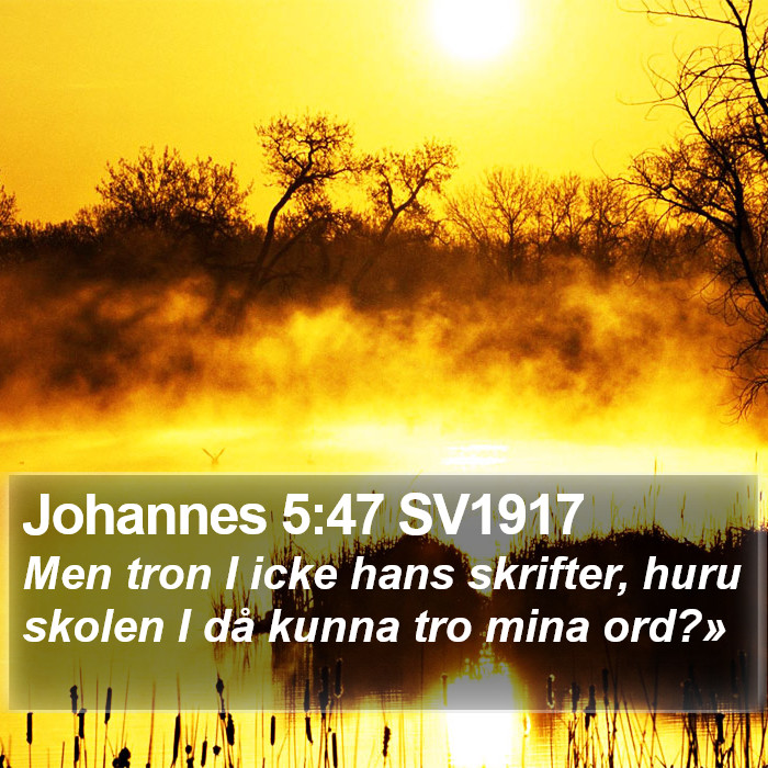 Johannes 5:47 SV1917 Bible Study