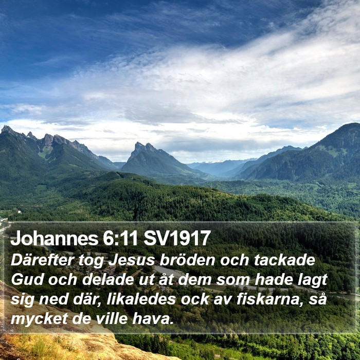 Johannes 6:11 SV1917 Bible Study