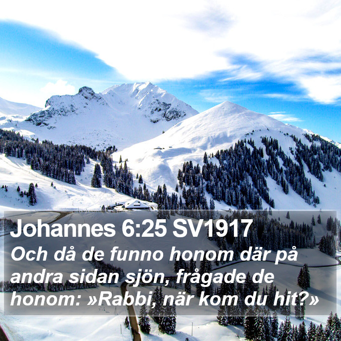 Johannes 6:25 SV1917 Bible Study