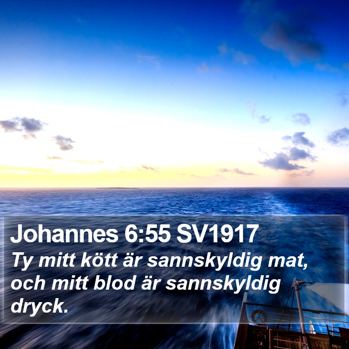 Johannes 6:55 SV1917 Bible Study