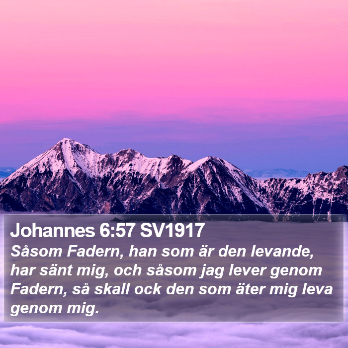 Johannes 6:57 SV1917 Bible Study