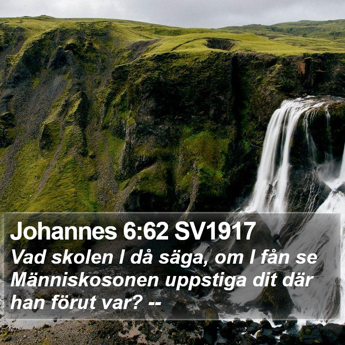 Johannes 6:62 SV1917 Bible Study