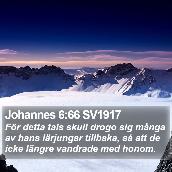 Johannes 6:66 SV1917 Bible Study