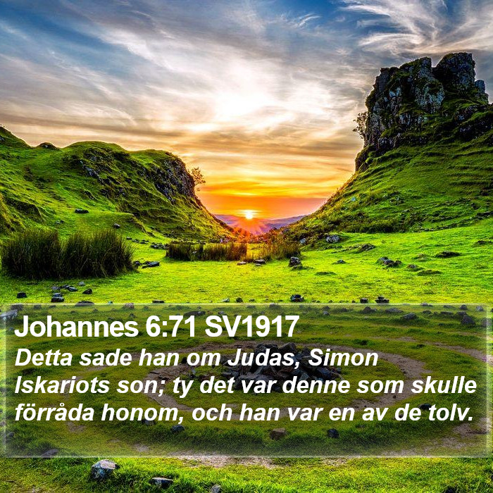 Johannes 6:71 SV1917 Bible Study