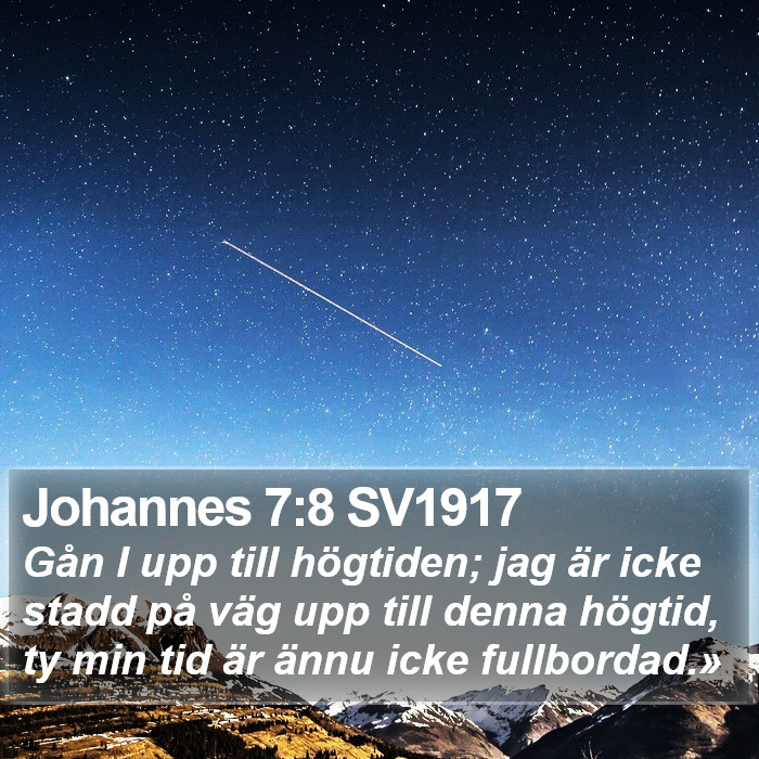 Johannes 7:8 SV1917 Bible Study