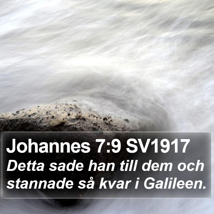 Johannes 7:9 SV1917 Bible Study