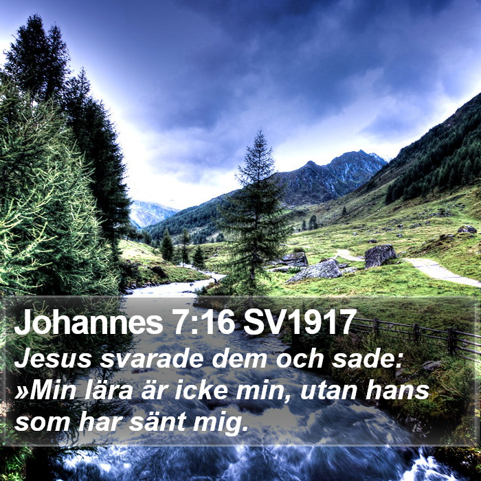 Johannes 7:16 SV1917 Bible Study