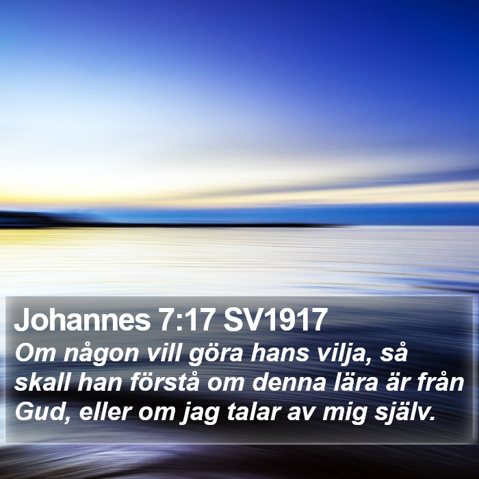 Johannes 7:17 SV1917 Bible Study