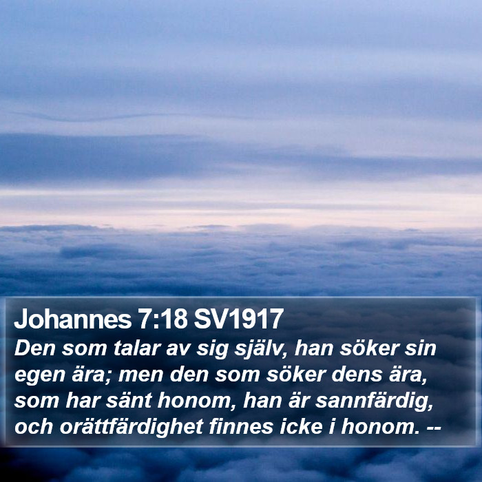 Johannes 7:18 SV1917 Bible Study