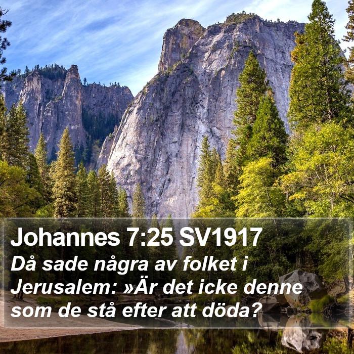 Johannes 7:25 SV1917 Bible Study