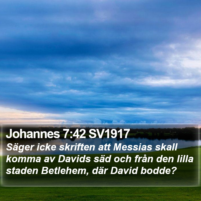 Johannes 7:42 SV1917 Bible Study