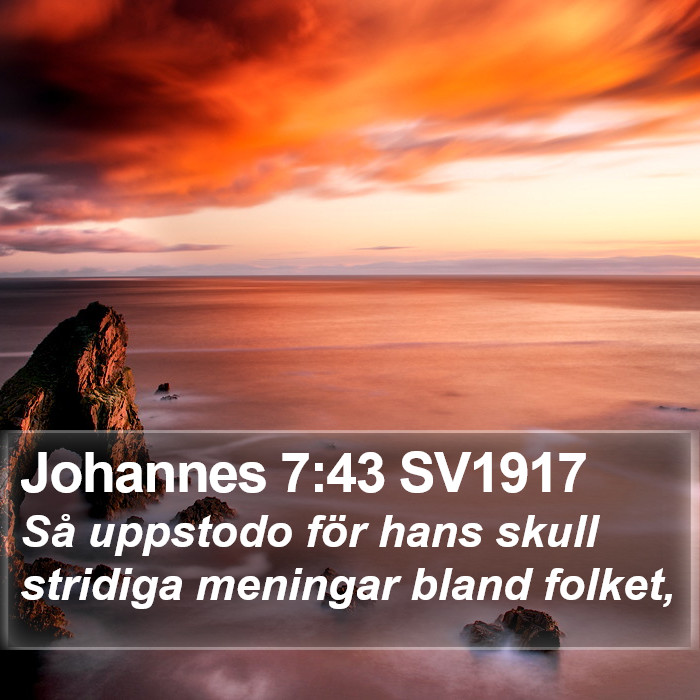 Johannes 7:43 SV1917 Bible Study