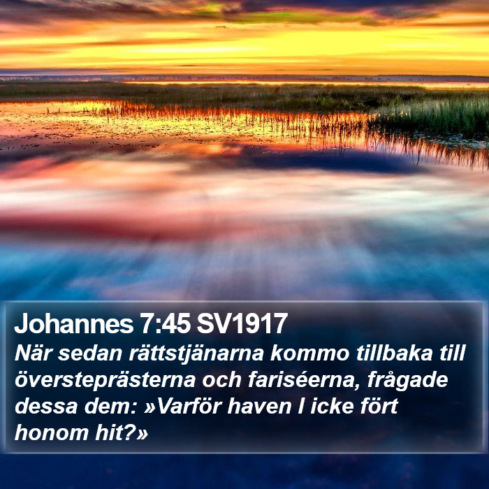 Johannes 7:45 SV1917 Bible Study