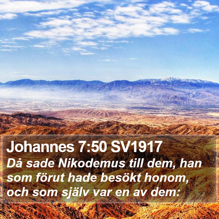 Johannes 7:50 SV1917 Bible Study