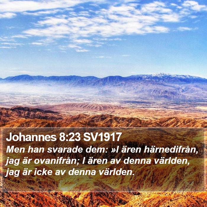 Johannes 8:23 SV1917 Bible Study