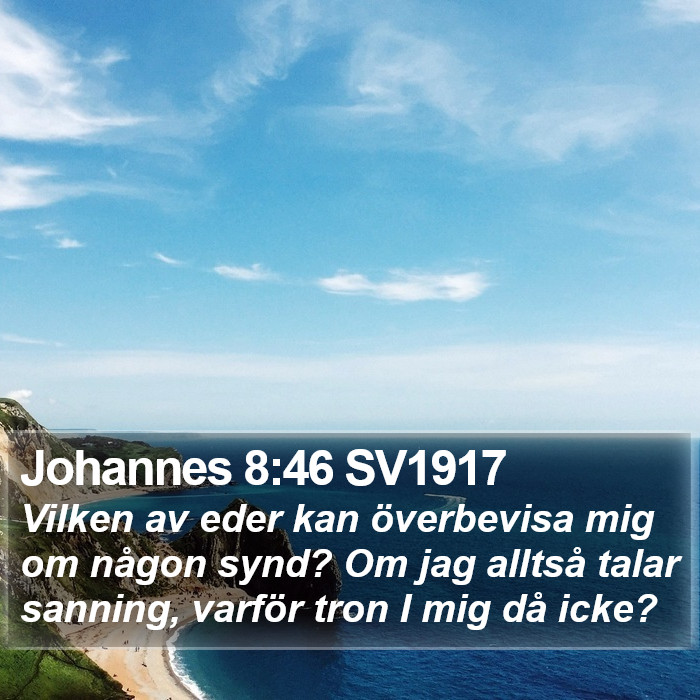 Johannes 8:46 SV1917 Bible Study