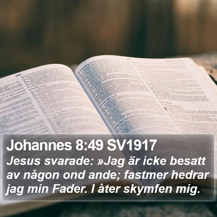 Johannes 8:49 SV1917 Bible Study