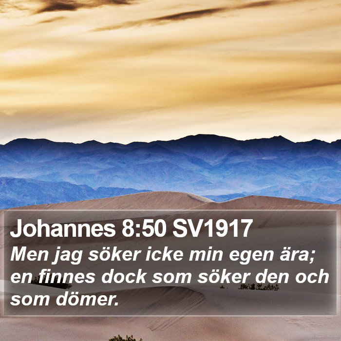 Johannes 8:50 SV1917 Bible Study