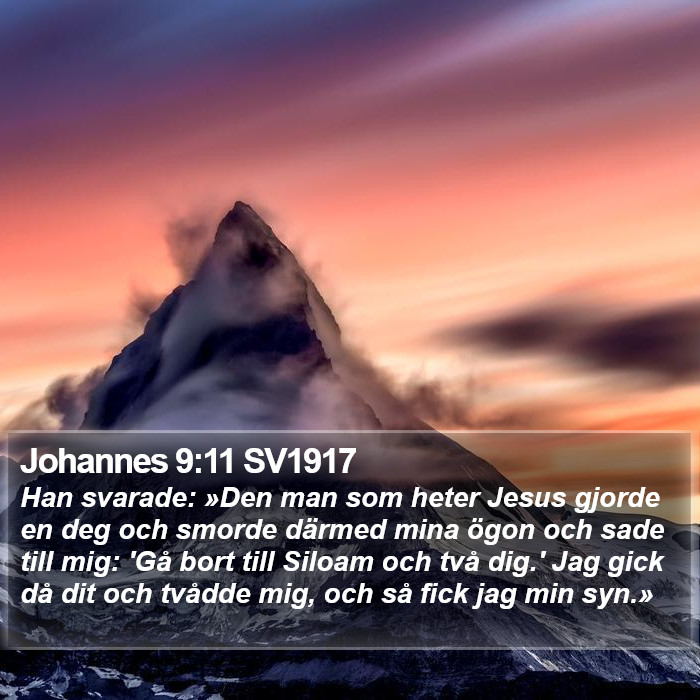 Johannes 9:11 SV1917 Bible Study