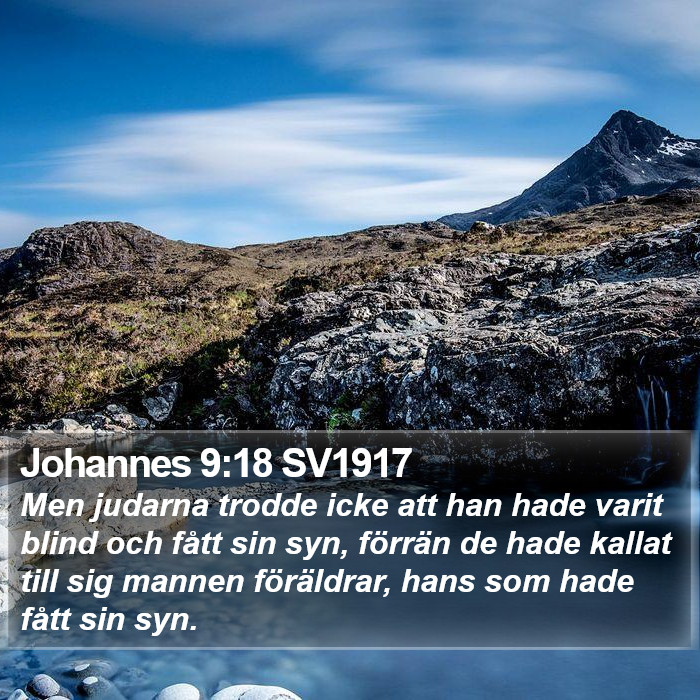 Johannes 9:18 SV1917 Bible Study