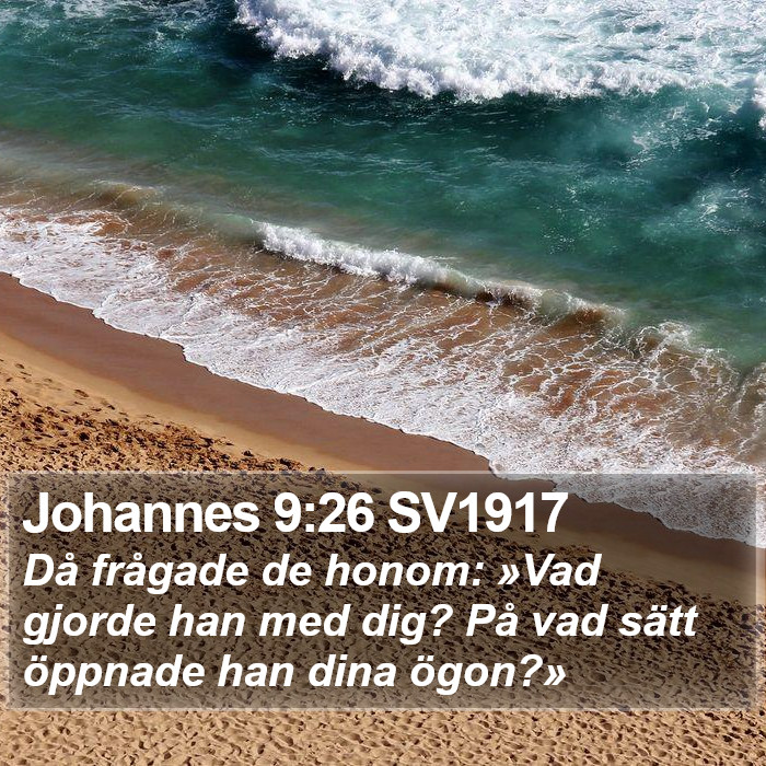 Johannes 9:26 SV1917 Bible Study