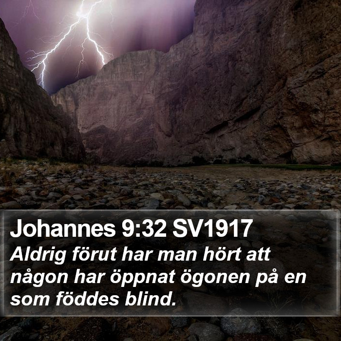 Johannes 9:32 SV1917 Bible Study