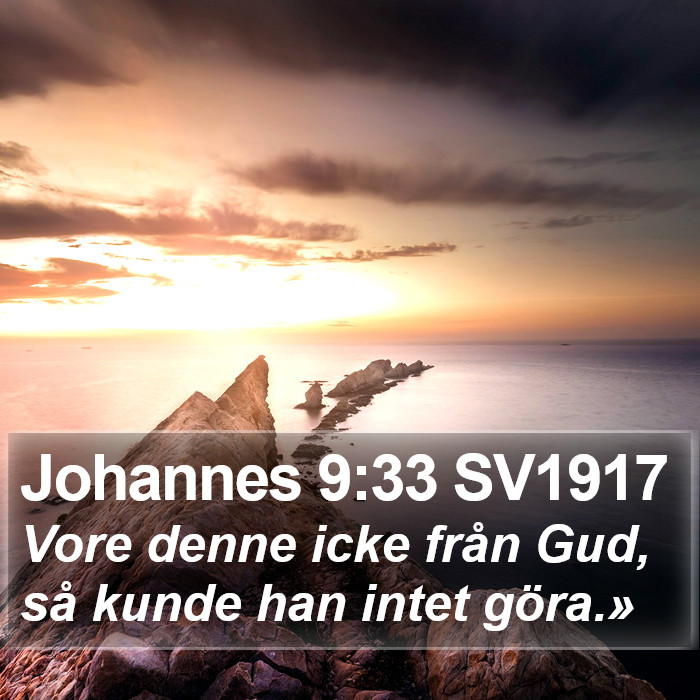 Johannes 9:33 SV1917 Bible Study