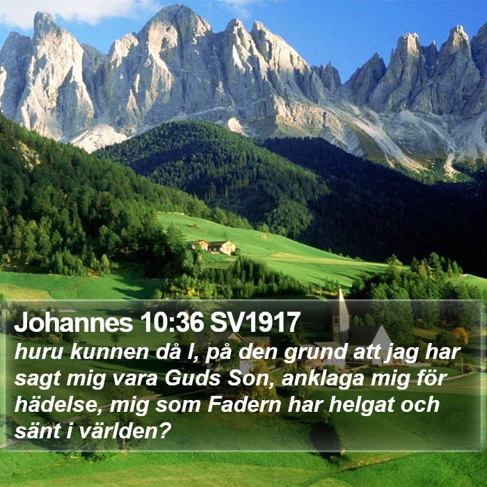 Johannes 10:36 SV1917 Bible Study