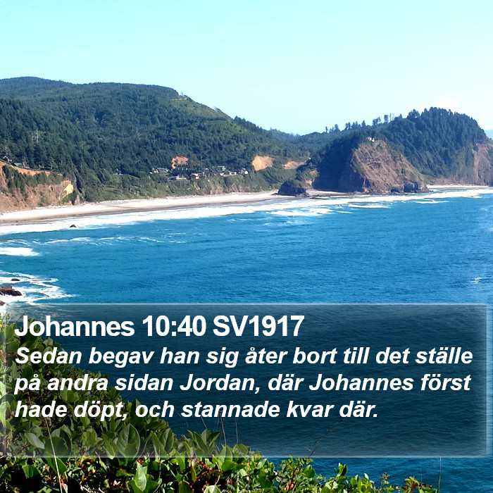 Johannes 10:40 SV1917 Bible Study