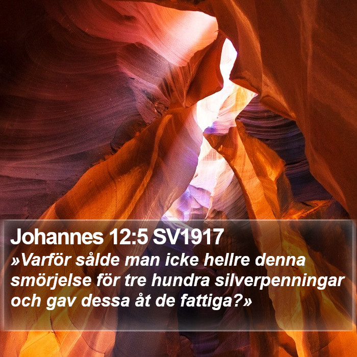 Johannes 12:5 SV1917 Bible Study