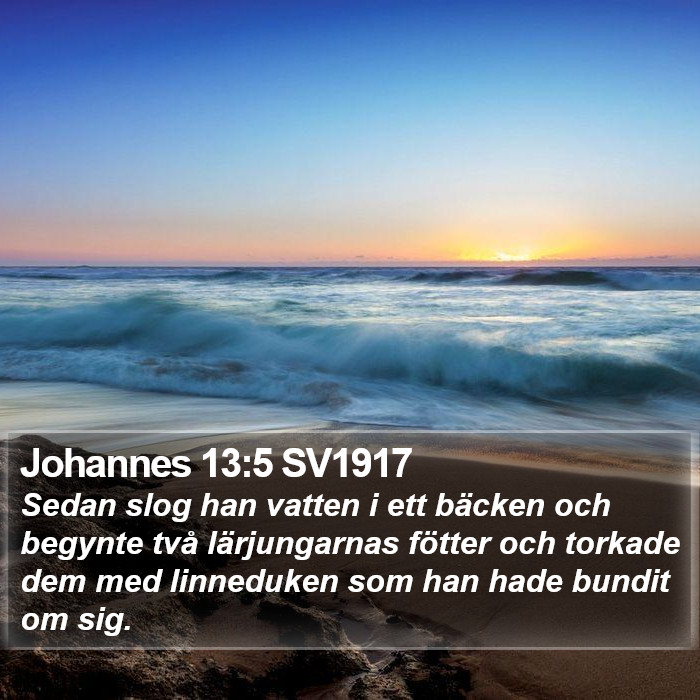 Johannes 13:5 SV1917 Bible Study