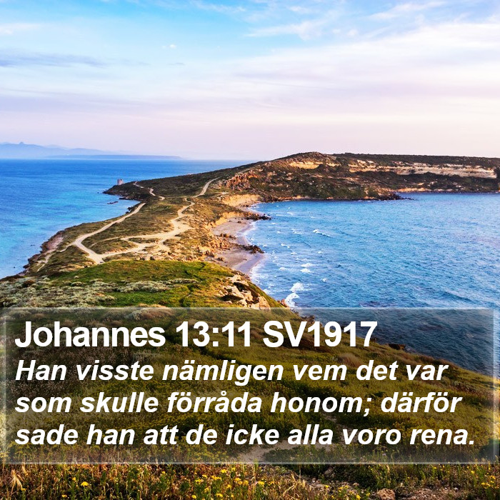 Johannes 13:11 SV1917 Bible Study