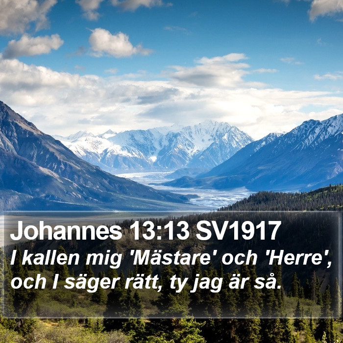 Johannes 13:13 SV1917 Bible Study