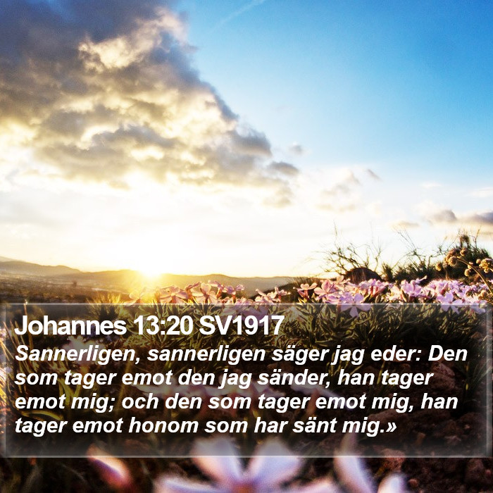 Johannes 13:20 SV1917 Bible Study