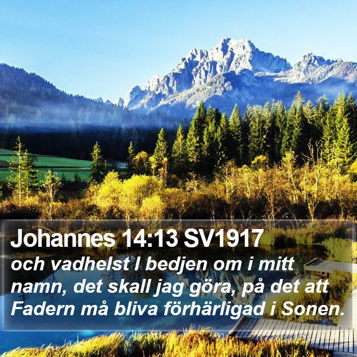 Johannes 14:13 SV1917 Bible Study