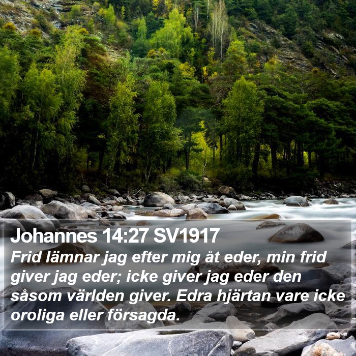 Johannes 14:27 SV1917 Bible Study