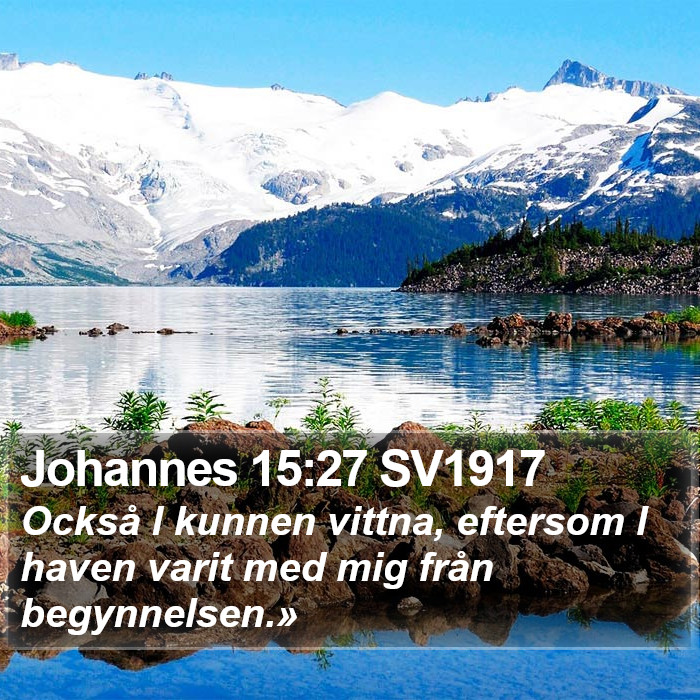 Johannes 15:27 SV1917 Bible Study