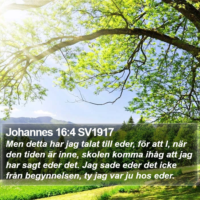 Johannes 16:4 SV1917 Bible Study