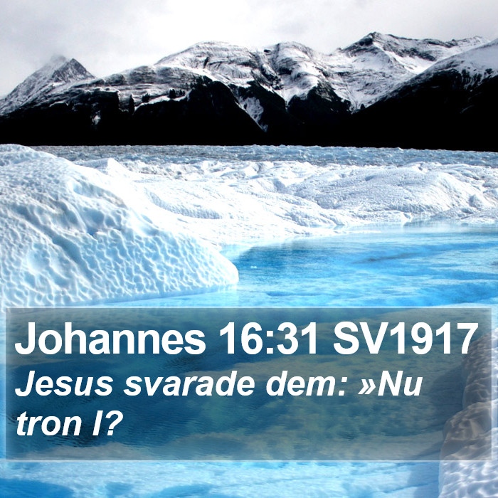 Johannes 16:31 SV1917 Bible Study