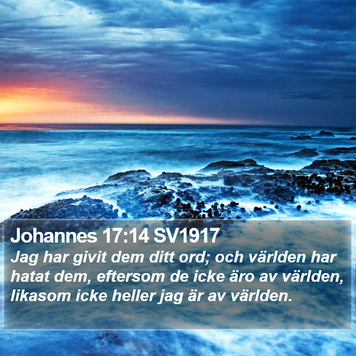 Johannes 17:14 SV1917 Bible Study