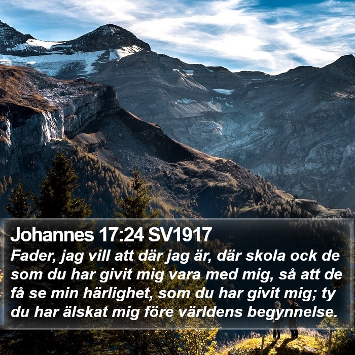 Johannes 17:24 SV1917 Bible Study