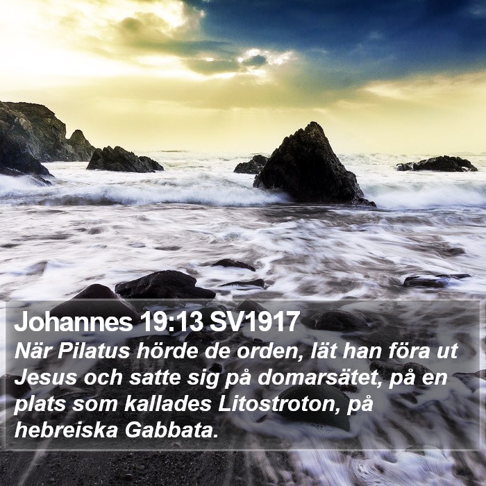 Johannes 19:13 SV1917 Bible Study