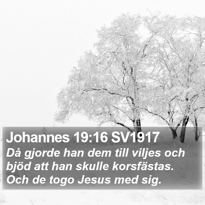 Johannes 19:16 SV1917 Bible Study