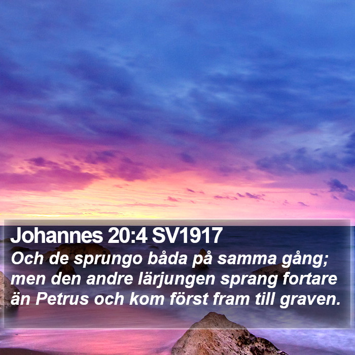 Johannes 20:4 SV1917 Bible Study