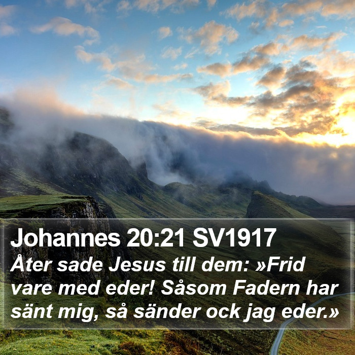 Johannes 20:21 SV1917 Bible Study