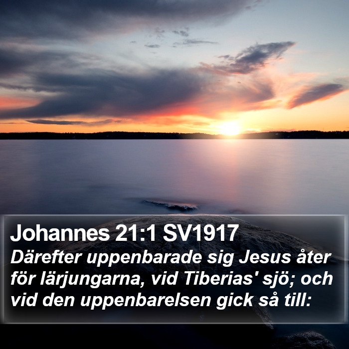 Johannes 21:1 SV1917 Bible Study