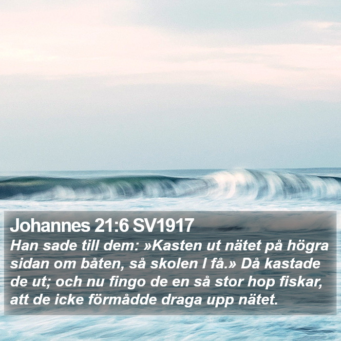 Johannes 21:6 SV1917 Bible Study