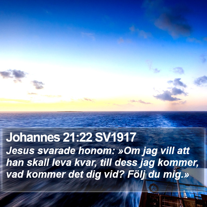 Johannes 21:22 SV1917 Bible Study