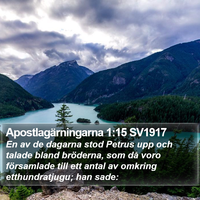 Apostlagärningarna 1:15 SV1917 Bible Study