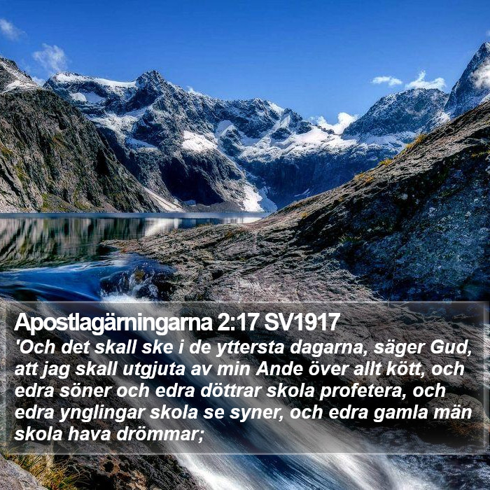 Apostlagärningarna 2:17 SV1917 Bible Study